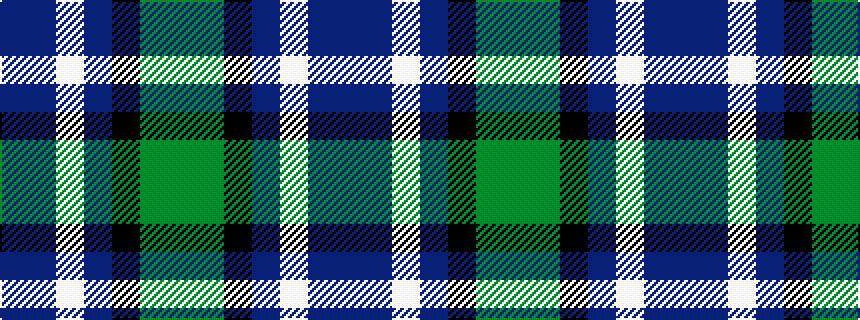idealised woven sample of pattern BBWBKGG
