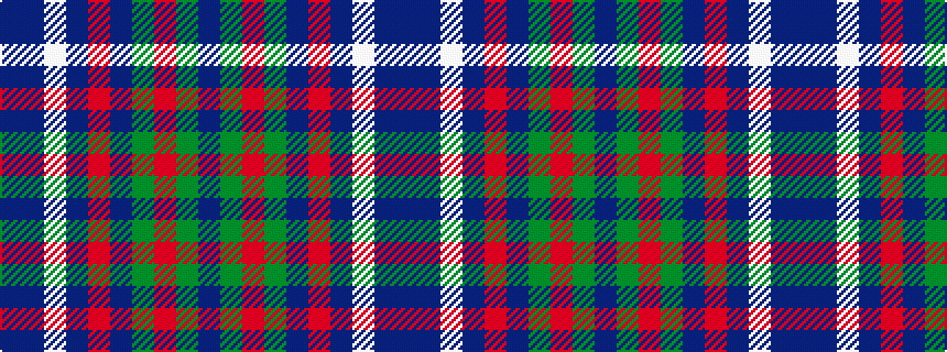 idealised woven sample of pattern BBWBRBGRGB
