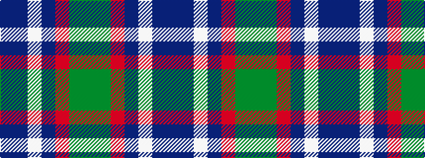 idealised woven sample of pattern BBWBRGG