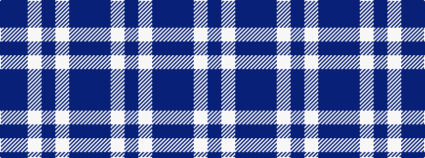 idealised woven sample of pattern BBWBWBB