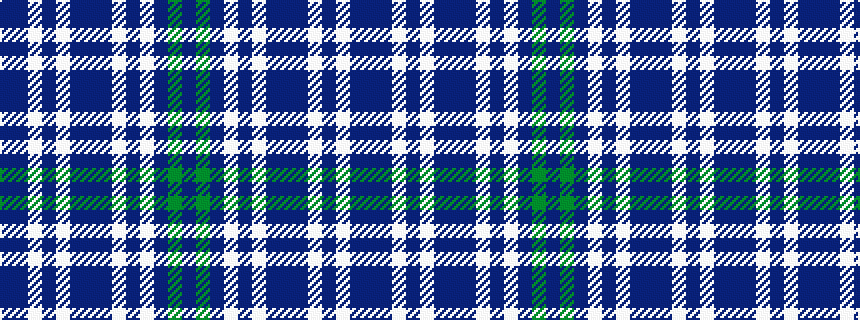 idealised woven sample of pattern BBWBWBBBWBWBGB