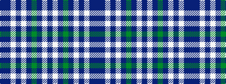 idealised woven sample of pattern BBWBWBGBWB