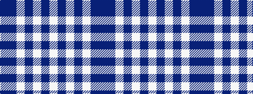 idealised woven sample of pattern BBWBWBW