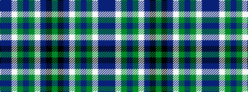 idealised woven sample of pattern BBWGBGWBKG