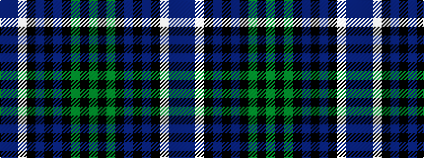idealised woven sample of pattern BBWKBKBKGKG