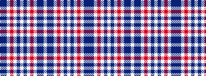 idealised woven sample of pattern BBWRWBWBWRWBBW