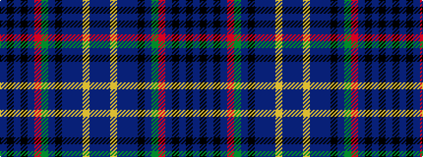 idealised woven sample of pattern BBYBBBKBGRBKBKB