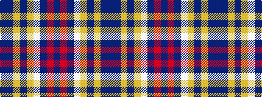 idealised woven sample of pattern BBYBYWBRB
