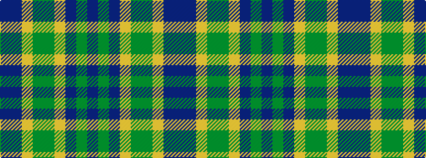 idealised woven sample of pattern BBYGGYBGB