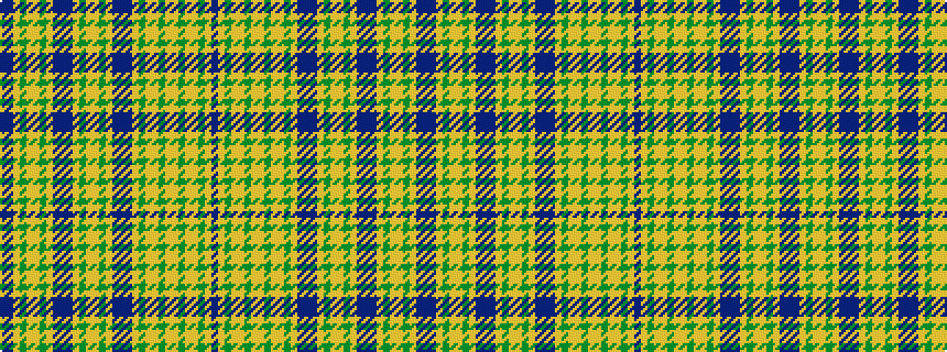 idealised woven sample of pattern BBYGYYGYBBBYGYYGYBBBYGYYGYYGYYGYB