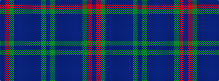 idealised woven sample of pattern BGBBBBBBGRB