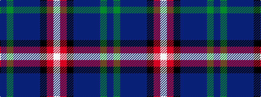 idealised woven sample of pattern BGBBBBKRW