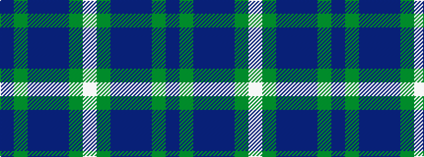 idealised woven sample of pattern BGBBBGW