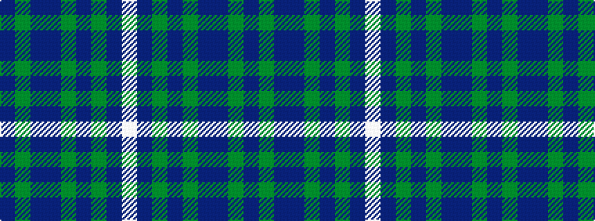 idealised woven sample of pattern BGBBGBGBW