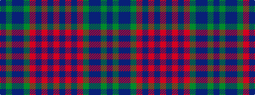 idealised woven sample of pattern BGBBGRBRBR