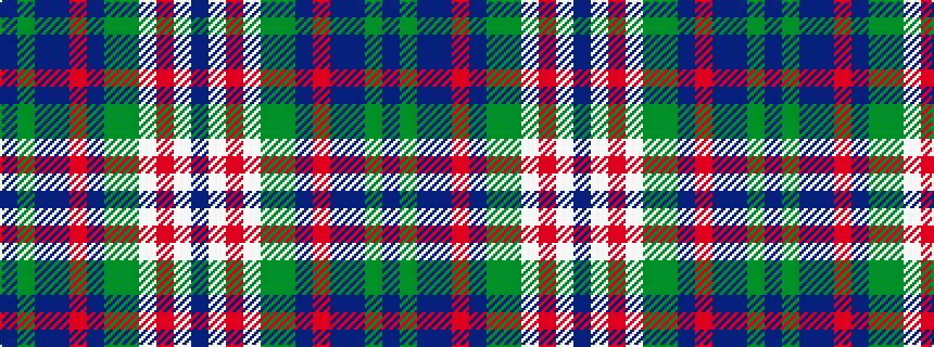 idealised woven sample of pattern BGBBRBGGWRWB
