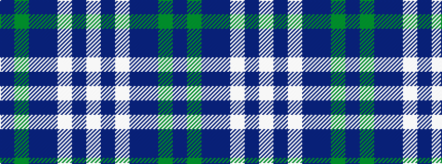 idealised woven sample of pattern BGBBWBW