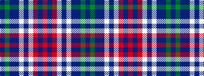 idealised woven sample of pattern BGBBWBWRBR