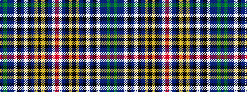 idealised woven sample of pattern BGBBWKBWKBYKYKBWR