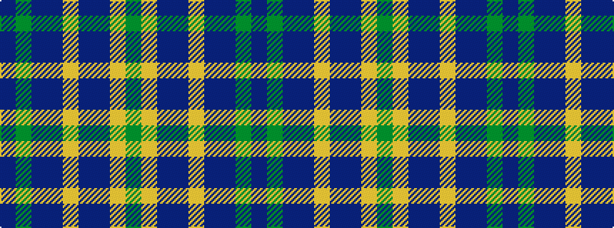 idealised woven sample of pattern BGBBYBBYG