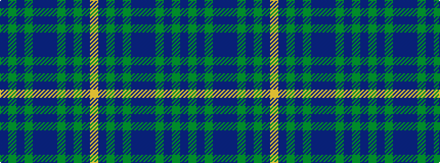 idealised woven sample of pattern BGBGBBBGBGBY