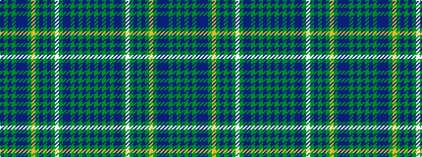 idealised woven sample of pattern BGBGBBBGYGBGBGWGBBGBGBGB