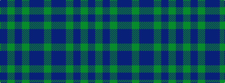 idealised woven sample of pattern BGBGBBG