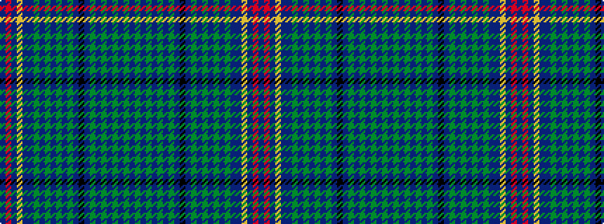 idealised woven sample of pattern BGBGBGBGBKBGBGBGBGBBYBRB