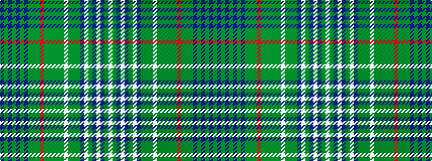 idealised woven sample of pattern BGBGBGBGGGRGGGGGWGGGBWGBWBGW