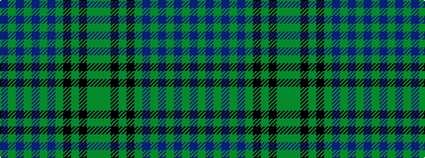 idealised woven sample of pattern BGBGBGBGKGKGG