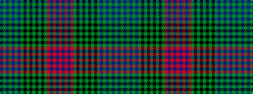 idealised woven sample of pattern BGBGBGBGKGKGKGKGRBRBR