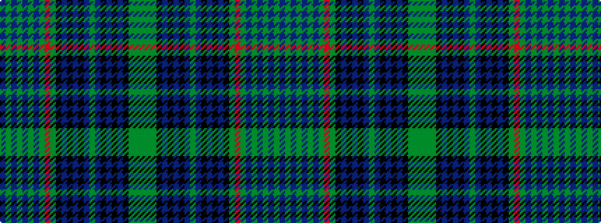 idealised woven sample of pattern BGBGBGBGRGKBKBKBGBKBKBKGGG