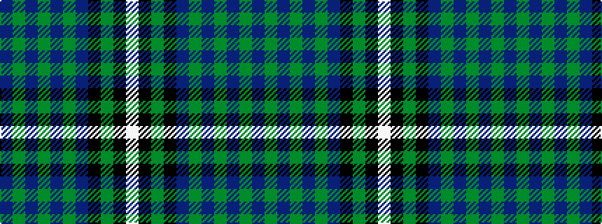 idealised woven sample of pattern BGBGBGBKGKW