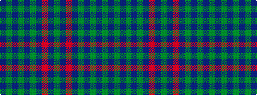 idealised woven sample of pattern BGBGBGBRBG