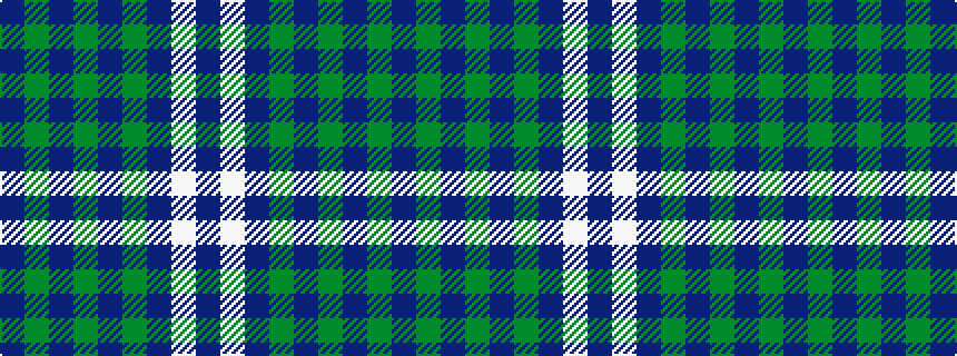 idealised woven sample of pattern BGBGBGBWB
