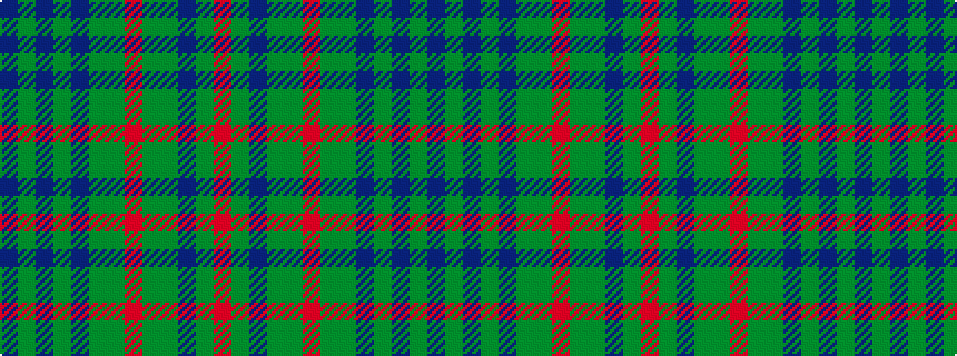 idealised woven sample of pattern BGBGBGGRGGBGR