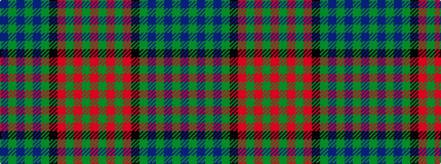 idealised woven sample of pattern BGBGBGKRGRGR