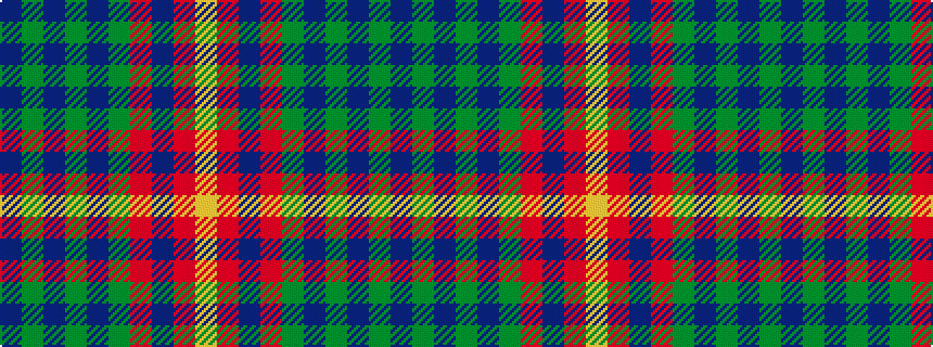 idealised woven sample of pattern BGBGBGRBRY
