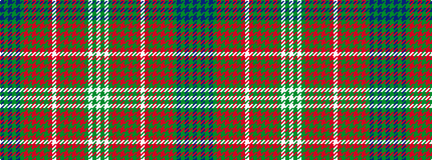 idealised woven sample of pattern BGBGBGRGRGRGRWRGRGRGRGWGW