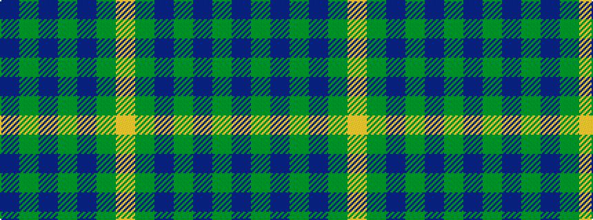 idealised woven sample of pattern BGBGBGY