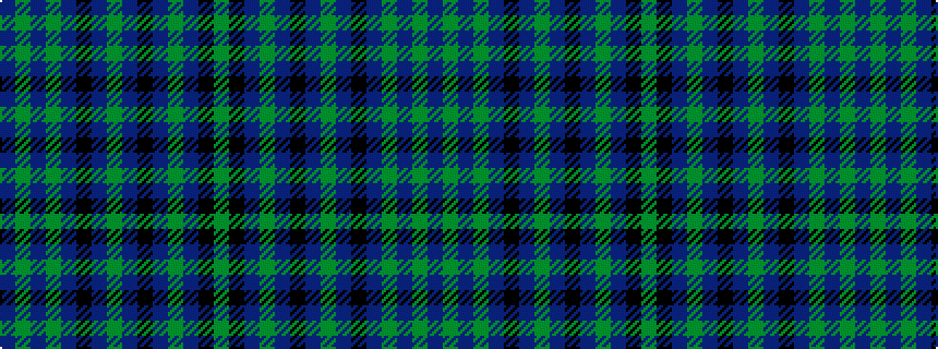idealised woven sample of pattern BGBGBKBGBKBGBKG