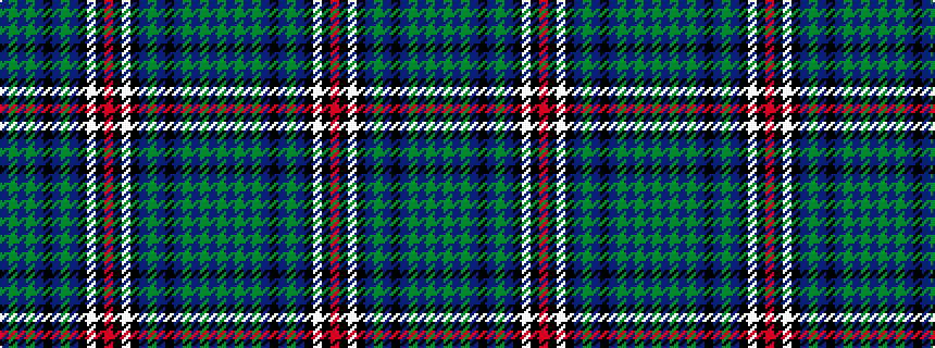 idealised woven sample of pattern BGBGBKBGBKWKRKWKBGBKBGBGBG
