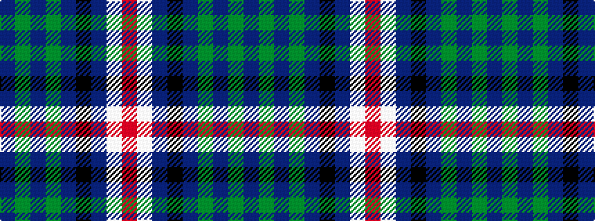 idealised woven sample of pattern BGBGBKBWR