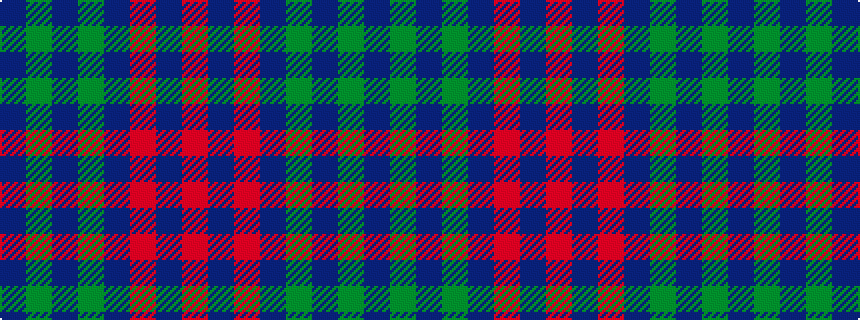 idealised woven sample of pattern BGBGBRBR