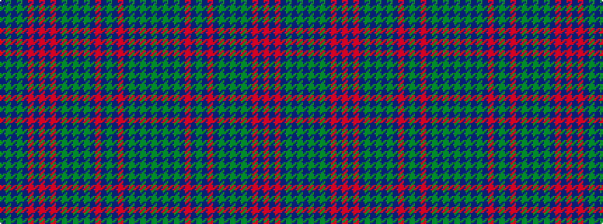 idealised woven sample of pattern BGBGBRBRBRBGBGBGBRBGBRBGBGBG