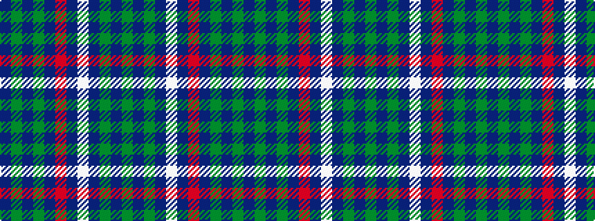 idealised woven sample of pattern BGBGBRBWBGBG