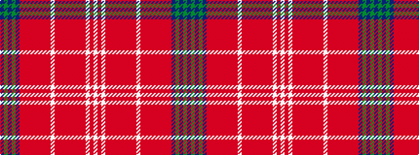 idealised woven sample of pattern BGBGBRRRRRRRRWRRRRRRRRWRW