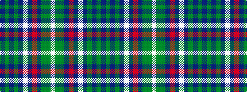 idealised woven sample of pattern BGBGBWBRBGGW