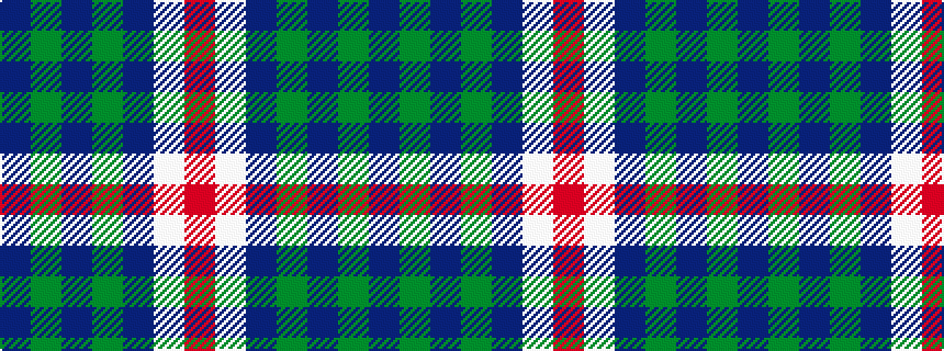 idealised woven sample of pattern BGBGBWR