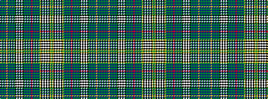 idealised woven sample of pattern BGBGBYBGBGBGKWKWKWKGBGBGBRBGBGBGYKWKWKWKYG